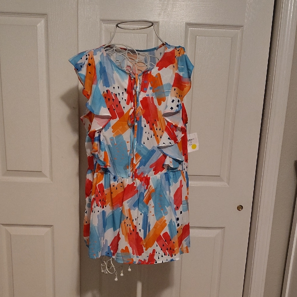 Colorful Abstract Women's Tank Top